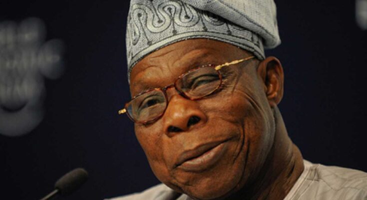 Nigerians React As Obasanjo Jumps Off High Podium At Event