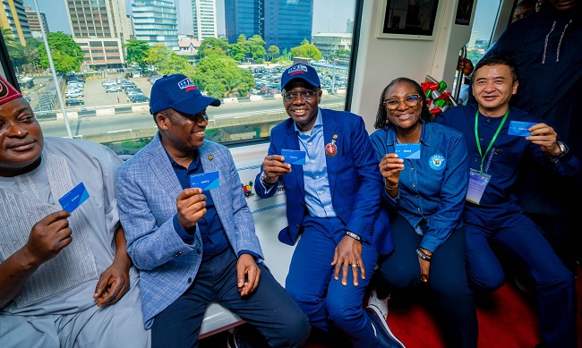 Sanwo-Olu, Hamzat, others test-run Blue Rail as Lagos completes first phase