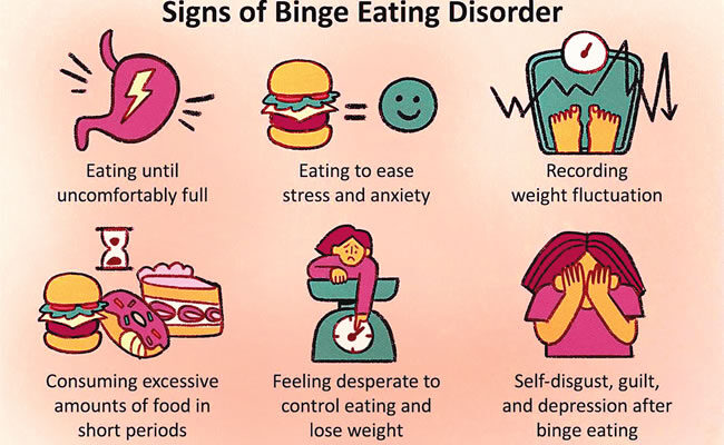 That overeating can be a disorder