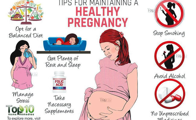 Healthy routine for pregnant women