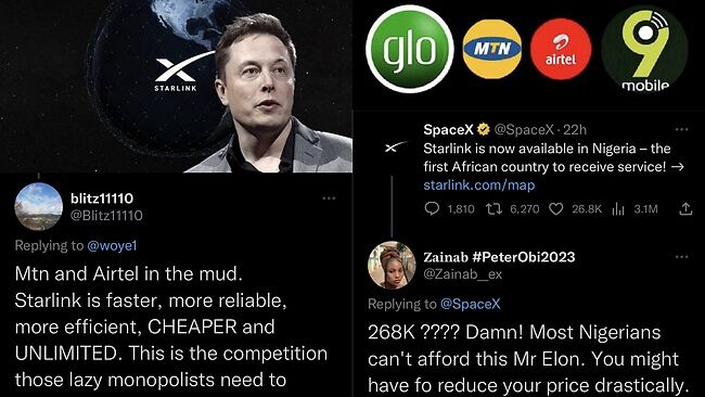 ‘MTN, Airtel in the mud’, reactions as Elon Musk's Starlink launches in Nigeria