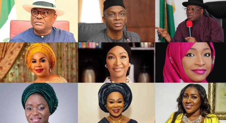 WIKE; UMAHI; EL-RUFAI; Nkiru Onyejeocha; Doris Aniche Uzoka; Stella Okotete; Hanatu Musawa; Beta Edu; Iman Suleiman Ibrahim and Uju Kennedy Ohanenye