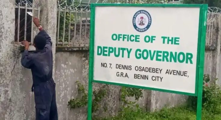 Edo Deputy Gov., Shaibu Allegedly ‘Thrown Out’ Of Govt. House