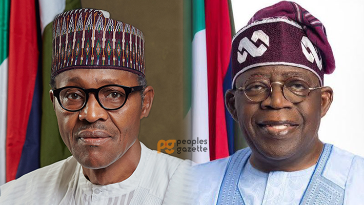 Muhammadu Buhari and Bola Ahmed Tinubu