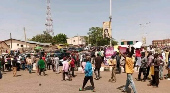 PDP supporters protest Appeal Court judgement in Plateau