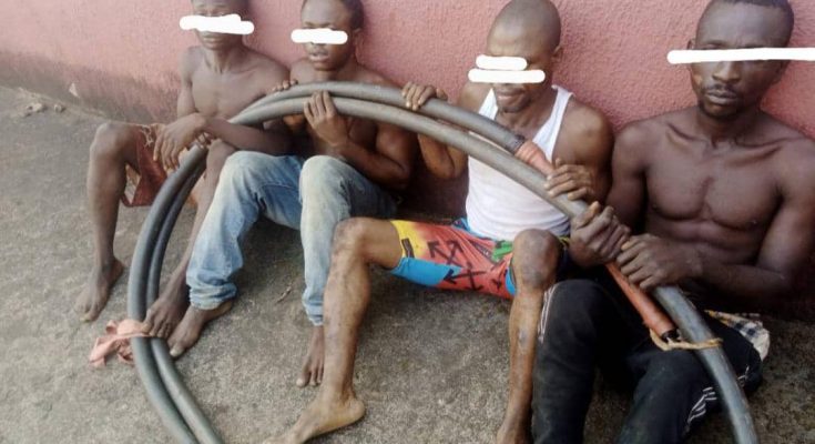 NSCDC Apprehends Four Cable Vandals In Anambra