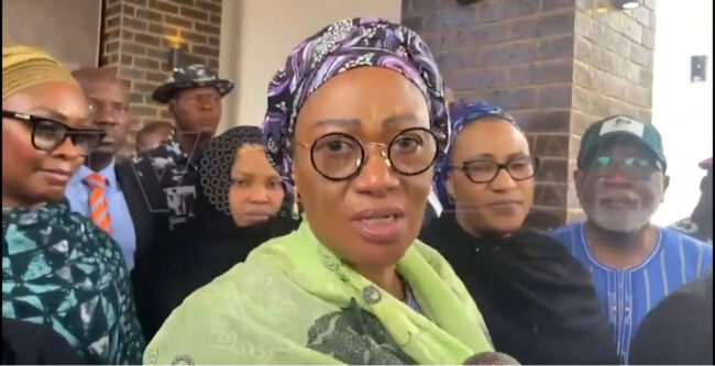 Remi Tinubu, Shettima’s wife visit Akeredolu’s family in Ibadan