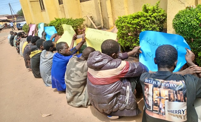 Ebonyi: Police parade 17 suspected kidnappers, robbers, others