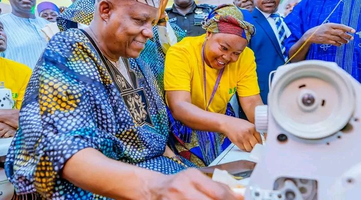 Shettima Hands Over 200 New Stores To Traders At Adire Market In Ogun (Pictures)