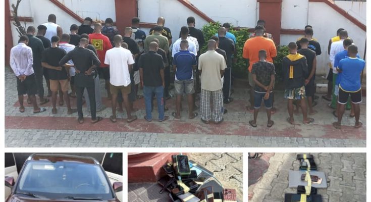 EFCC Arrests 40 In Akwa Ibom For Alleged Online Fraud, Recovers Laptops, Phones