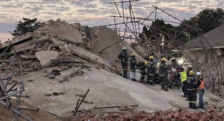 Four dead, dozens trapped in South Africa building collapse