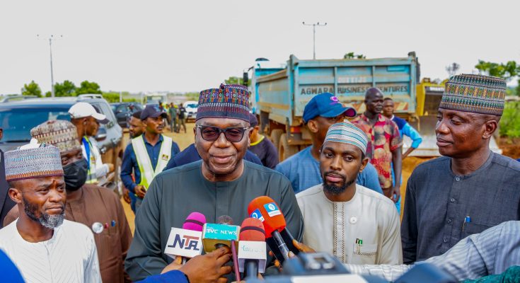 Gov Abdulrazaq inspects 49km new Ilorin-Offa road