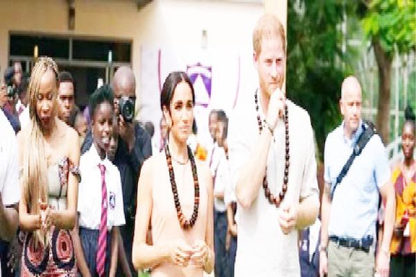 Meghan Markle in Abuja, says Prince Harry is ‘so inspiring because he speaks the truth’