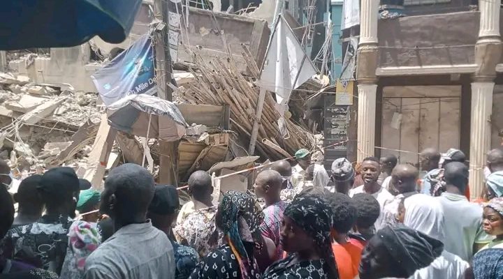 Ten Rescued As Two-Storey Building Collapses In Lagos (Pictures)