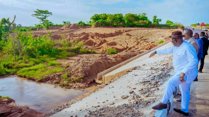 Delta: Erosion threatens newly-completed Okpanam-Ibusa road project