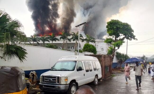 Fire guts Christ Embassy headquarters in Lagos