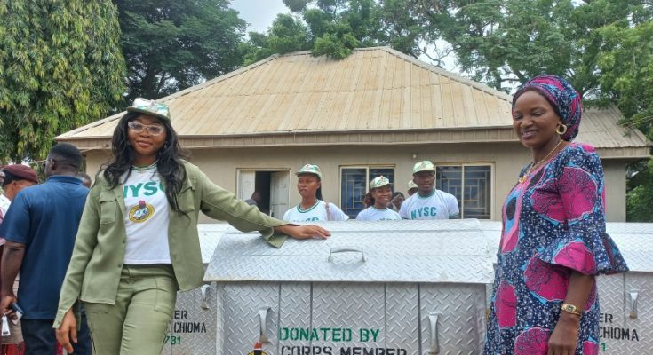 Corps member donates eco-friendly waste disposals to Benue markets