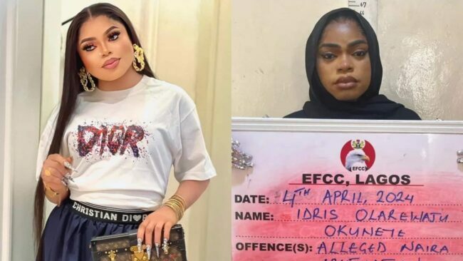 Crossdresser Bobrisky released from prison