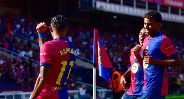 Raphinha Bags Hat-Trick As Barcelona Rain Riot On Valladolid 