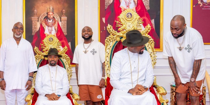 Davido, Phyno, Cubana Chief Priest, Others Pay Homage To Olu Of Warri