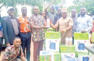 FG donates knapsack sprays insecticides