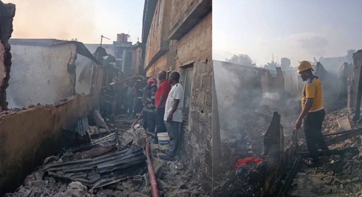 Fire Razes Lagos Building, Destroys Properties Worth Millions Of Naira