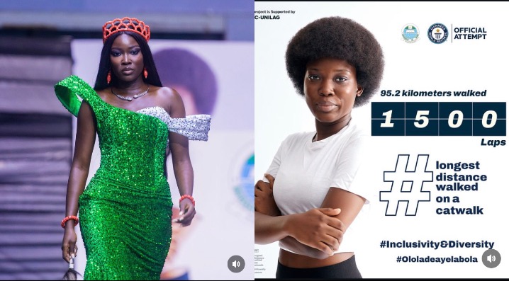 UNILAG Student Smashes Guinness World Record For Longest Catwalk