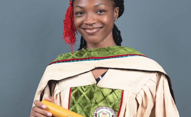 Global warming: My project indicates gender might impact biochemical effect of heat exposure —Priscilla Ojo, Landmark’s overall best-graduating student