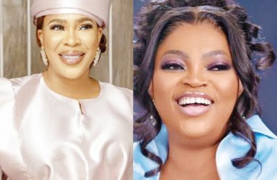 Funke Akindele ignores Fathia Balogun’s tantrums, focuses on UK premiere of new movie