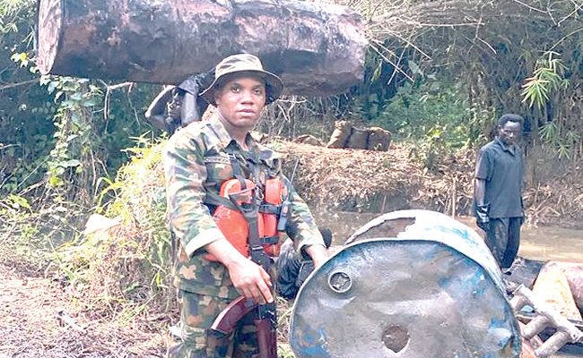 Troops destroy 13 illegal oil bunkering sites in N’Delta