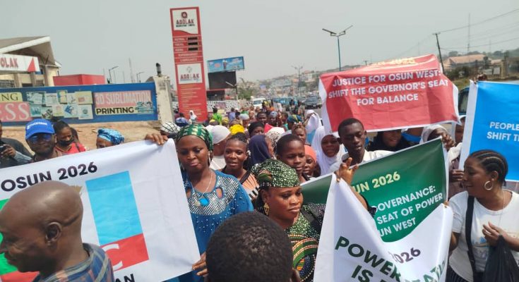 Osun West: Group protests, demands APC guber ticket zoning