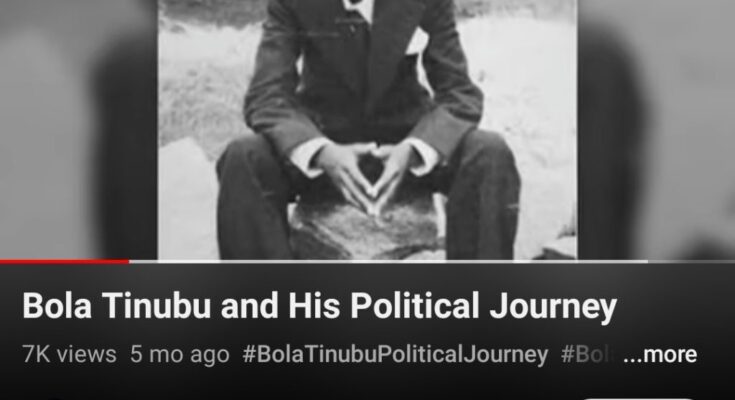 APC Used The Picture I Took When I Was 12 Years, As 'Young Tinubu' In Their Documentaries