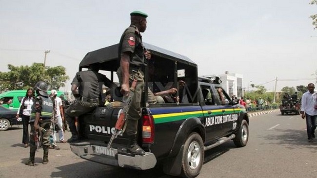 Police beef up security, Police arraign killers of Osun APC chieftain, kidnappers abduct police officers, Police kill two gunmen , Ekiti State, Police botch ASUU, Police arrest 22 cultists within 48 hours in Ogun, No bandits invasion in Kubwa , Anambra Police arrest six suspects, recover one sub-machine gun, ammunition, Anambra Police arrest six suspects, Police to curb activities of scavengers, demanding customs papers, FCT police nab 4 for alleged murder, Police arrest three suspected cultists, recover weapons in Anambra, Suspected serial mobile phone thief arrested in Bayelsa, Kano Police arrest 140 kidnappers, Police on trail of 70-yr-old, Domestic worker allegedly conspires with neighbour to rob Japanese boss of N2.7m, FCT area councils polls, Police deploy tactical team, Police investigating Alibert Furniture over December fire outbreak in Kano showroom, selling arms to cult members, Police rescue 48 kano-bound, Police command deploy massively, Police arrest bandits who killed 18 worshipers in Niger mosque, four weeks after returning from prison, 3 night guards arraign, Police kill notorious bandit, alleged murder in Osun, fortified security around UNIABUJA, Police commence street monitoring, Police arrest personnel who allegedly collected N60,000 from traveller through POS, Police nab four suspects, Police confirms bandits' attack, Police arrest two brothers, Edo police rescue five , Two killers of Police Inspector, track down perpetrators, Police arrest 12 suspected cultists, Police arrest three persons, police