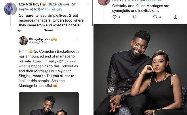 'Celebrities and divorce have been like siamese twins this year,' reactions trail Baskemouth's marriage crash