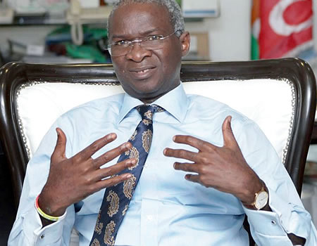 Fashola explains what Buhari means by lifting 100m Nigerians out of poverty, Buhari never planned to Islamise Nigeria, Fashola charges surveying governing council on good policy, FG stepping up plans, My convoy not involved, Federal Ministry of Works, 854 highways nationwide, Fashola rules out presidential ambition, Fashola criticises Obasanjo’s decision, FG decries attack , 75 construction firms bid, NITP 800 metres road project, HDMI will open up highway economy, power Lagos-Ibadan, 334 artisans into craftsmanship cadre, fund, FG, Budget, execution of road projects, Third mainland bridge partial closure to take two phases , FG, Sukuk, road projects, Enugu-Port Harcourt highway, augmentation, FEC,Housing deficit, road rehabilitation work, FG, Ilorin-egbe-omuaran road, Naira Marley, Fashola, NANS, NYCN give