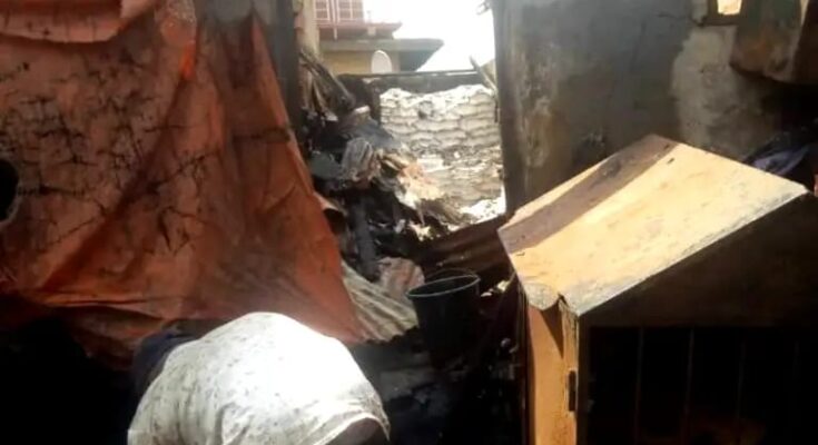 Goods Worth Over N300m Destroyed As Fire Raises Chemical Warehouse Onitsha