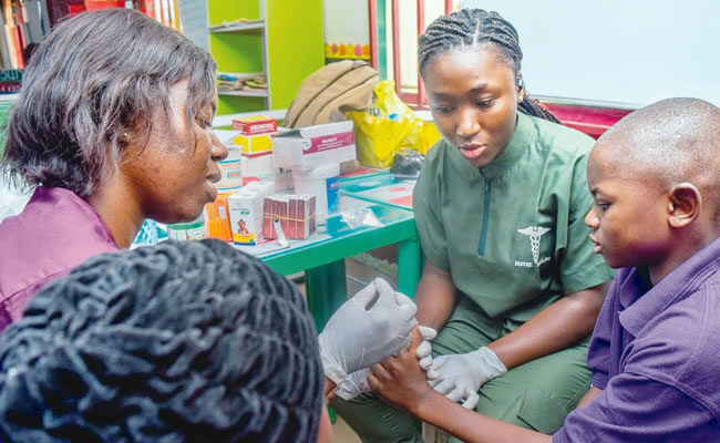 Orphans benefit from TOES medical outreach