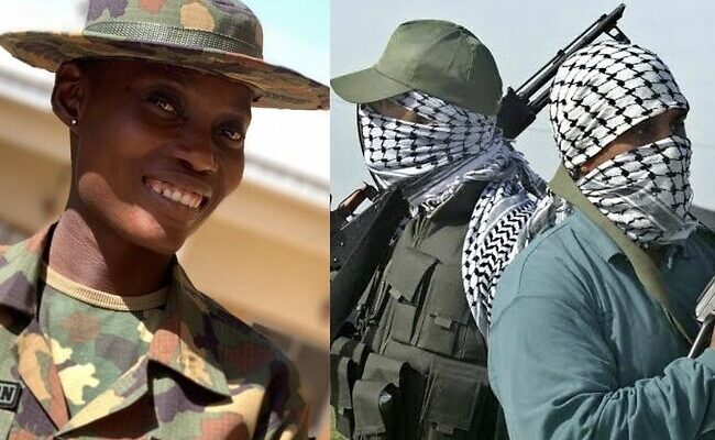 'We're coming for you,' unknown gunmen say as they abduct, torture female soldier