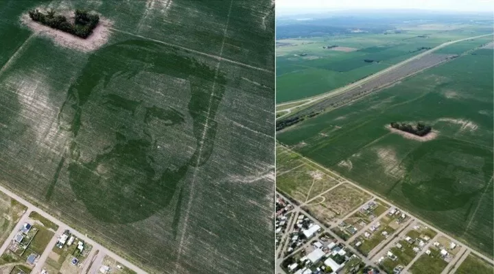 Argentine Farmer Grows 124-Acre Image Of Messi To Celebrate World Cup Triumph