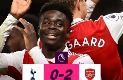 Arsenal Beat City Rival Tottenham To Go Eight Points Clear In Table