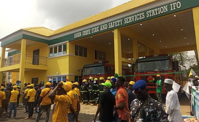 Dapo Abiodun inaugurates fire service station in Ifo LGA