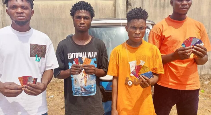 Delta Police Arrest Four-Man Fraud Syndicate, Recover 15 ATM Cards