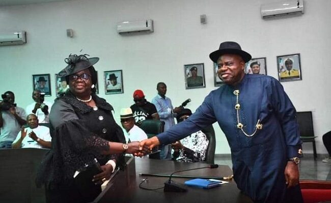 Diri swears in Acting CJ, promises stronger relationship with judiciary