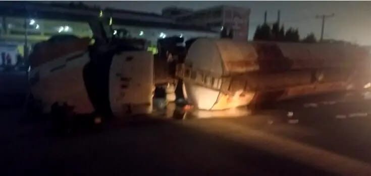 Fuel Tanker Crushes Okada Rider To Death At Oshodi Expressway