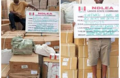 NDLEA Busts Tramadol Cartel In Lagos, Seizes Opioids Worth Over N5bn, Nabs Two Drug Kingpins