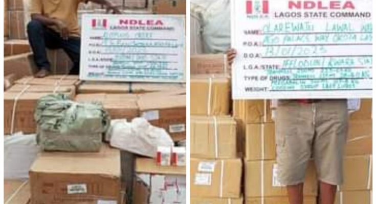 NDLEA Busts Tramadol Cartel In Lagos, Seizes Opioids Worth Over N5bn, Nabs Two Drug Kingpins