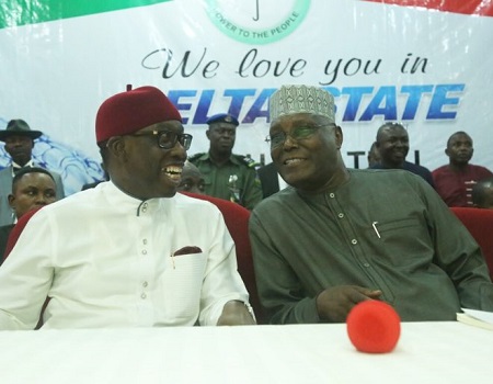 South-south CUPP Atiku/Okowa presidential ,Atiku Okowa presidential candidate