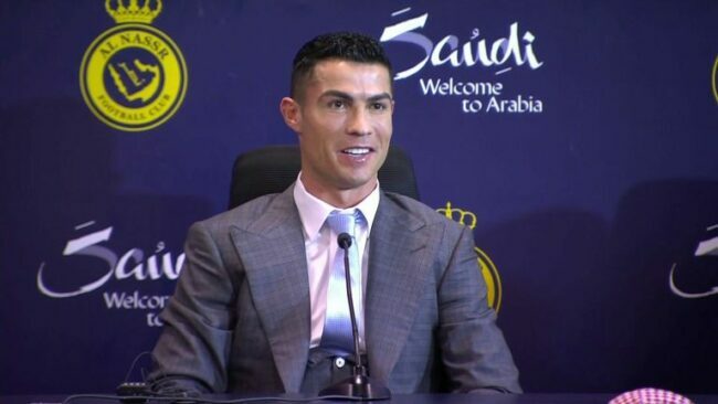 VIDEO: Moment Ronaldo mixes up South Africa, Saudi Arabia after Al Nassr move