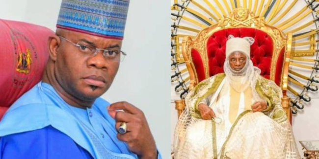 Yahaya Bello gives prominent monarch 2-day ultimatum over failure to welcome Buhari