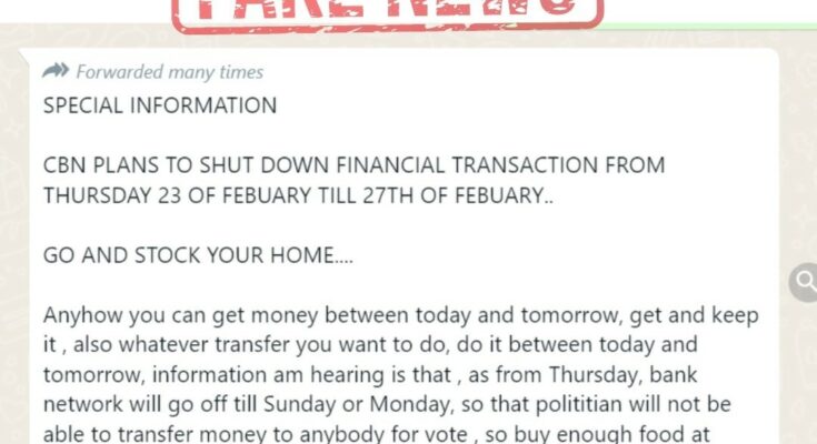 CBN Denies Plans To Shut Down Financial Transactions Ahead Of Election